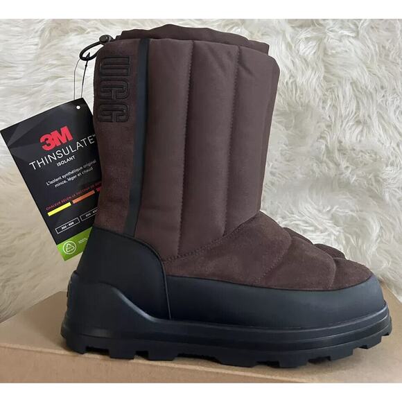 UGG CLASSIC KLAMATH SHORT BURNT SEDAR SUEDE SHEEPSKIN WOMEN'S BOOTS CHOOSE SIZE - Picture 3 of 7